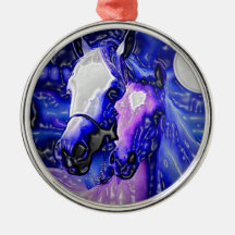 Horses in Love Christmas Tree Ornaments