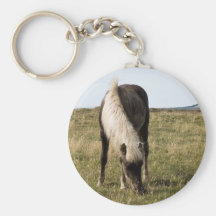 Horses in Whale-fjord Key Chain