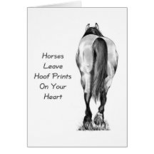 Horses Leave Hoofprints On Your Heart: Pencil Art Cards