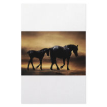 Horses mom and I Custom Stationery