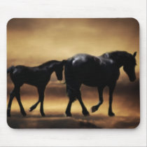 Horses mom and I Mouse Pad