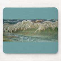 *Horses of Neptune* by Walter Crane Mouse Pad