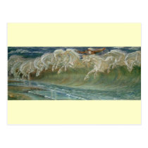 *Horses of Neptune* by Walter Crane postcards