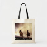 Horses On The Hill Tote Bag