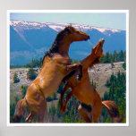 horses print