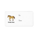 Horses Rock (buckskin) Personalized Address Labels