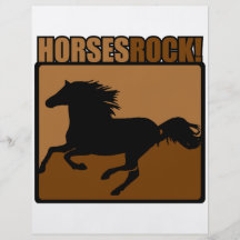 Horses Rock! Personalized Flyer