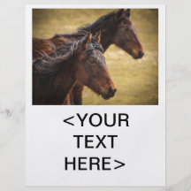 Horses Side By Side Full Color Flyer