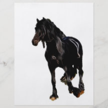 Horses sudden turn flyer design