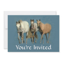 Horses Wild and Wonderful Party Invitation