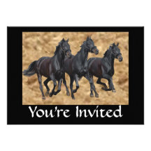 Horses Wild Invitation