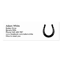 Horseshoe Business Card Templates