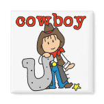 Horseshoe Cowboy Tshirts and Gifts Fridge Magnet