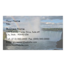 Horseshoe falls and rainbow business card templates