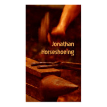 Horseshoeing modern business card