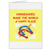 horseshoes card