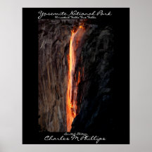 Horsetail  falls Fire Falls Poster