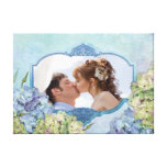 Hortensia d'aquarelle floral - personnaliser toile tendue sur châssis
