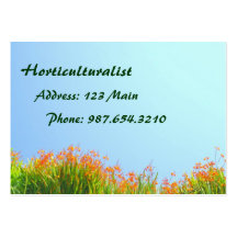 Horticulturalist Business Card Template