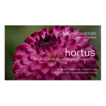 Hortus - carte de visite de dahlia