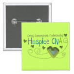 Hospice CNA Green Hearts Pin
