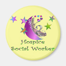 Hospice Social Worker Fridge Magnet