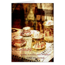 hospitable greeting card