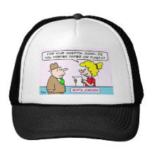 hospital gown paper plastic admissions hat