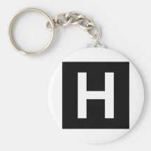 Hospital Sign Road Symbol Medical Doctor Key Chain