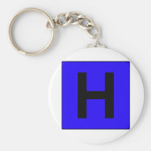 Hospital Sign Road Symbol Medical Doctor Key Chain