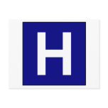 Hospital Sign Road Symbol Medical Doctor postcards