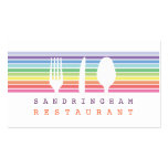 Hospitality Food Fork Spoon Knife Business Card business cards