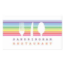 Hospitality Restaurant Cafe Chef Business Card