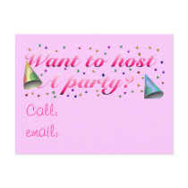 Host A Party Postcard