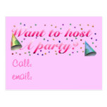 Host A Party Postcard