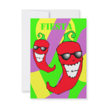 Host Mexican Fiesta Themed Parties Invitations
