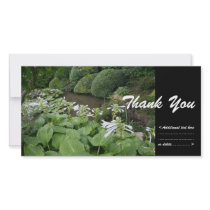 Hosta in a Zen Garden #2 - Thank You Photo Card Template