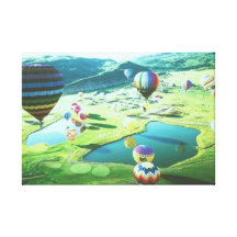 Hot Air Balloon 125  Stretched Canvas Print