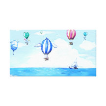 Hot Air Balloon 35  Stretched Canvas Print