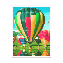 Hot Air Balloon 6  Stretched Canvas Print