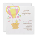 Hot Air Balloon Baby Shower Invitation Card