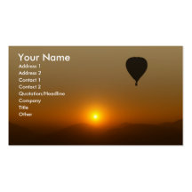 Hot Air Balloon Business Card Templates