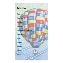 Hot Air Balloon Fantasy Business Card Templates