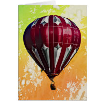 Hot Air Balloon Greeting Card