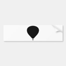 hot-air balloon icon bumper stickers
