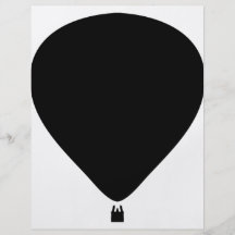 hot-air balloon icon personalized flyer