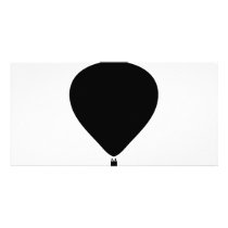 hot-air balloon icon photo greeting card