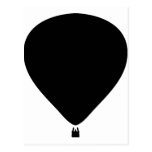 hot-air balloon icon post card