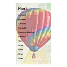Hot Air Balloon Ride Business Card