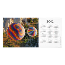 Hot air balloons 2012 Calendar Photo Card